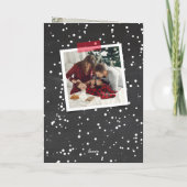 Merry Alles Chalkboard Mistletoes Kerstmis Feestdagen Kaart (Achterkant)