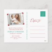 Merry Alles Chalkboard Mistletoes Kerstmis Feestdagenkaart (Achterkant)