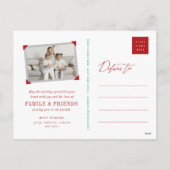 Merry Alles Chalkboard Mistletoes Kerstmis Feestdagenkaart (Achterkant)