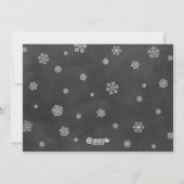 Merry Alles Colorful Black Chalkboard Photo Feestdagenkaart (Achterkant)