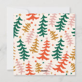 Merry Alles Cute Fun kerstbomen Foto Feestdagenkaart (Achterkant)