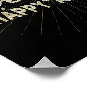 Merry Alles & een Happy Altijd Holiday Poster (Hoek)