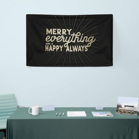 Merry Alles & een Happy Altijd Holiday Spandoek (Beurs)