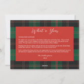 Merry Alles Foto Green Red Pset Feestdagenkaart (Achterkant)