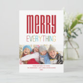 MERRY ALLES | HOLIDAIRE FOTOKAART FEESTDAGENKAART (Staand voorkant)