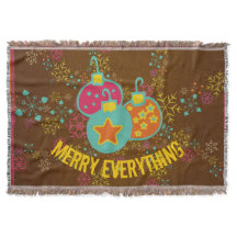 Merry Alles Holiday Throw