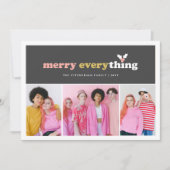 Merry Alles kleurenblokken 3 Foto Feestdagenkaart (Voorkant)