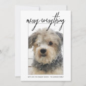 Merry Alles Moderne Kerstmis 1 Foto zwart Feestdagenkaart (Voorkant)