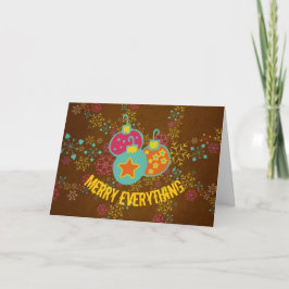 Merry Alles Ornamenten Holiday Greeting Kaart