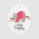 Merry Alles | Sleepige sleuf Ornament (voorkant)