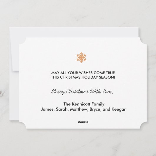 Merry Alles Snowmen Feestdagenkaart (Achterkant)