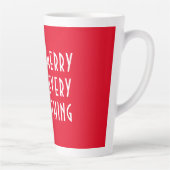 Merry Alles Star Ornament kerst Latte Mok (Rechts)