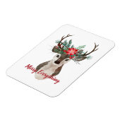 Merry Alles Waterverf Deer Antler Bouquet Magneet (Linkerzijde)