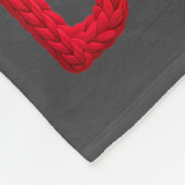 Merry &amp; Bright Christmas Santa Hat Crochet Kni Fleece Deken (Hoek)