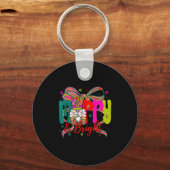 Merry & Bright Coquette Bow Nutcracker Christm Sleutelhanger (Voorkant)