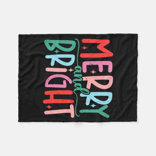 Merry &amp; Bright Moody &amp; Uptight Matching Co Fleece Deken (Voorkant (Horizontaal))