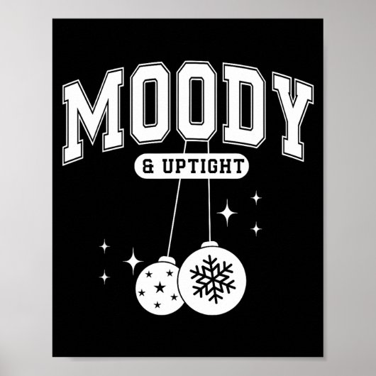 Merry &amp; Bright Moody &amp; Uptight Matching Co Poster (Voorkant)
