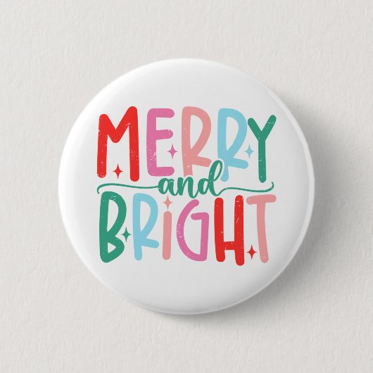 Merry &amp; Bright Moody &amp; Uptight Matching Co Ronde Button 5,7 Cm (Voorkant)