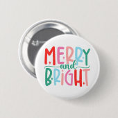 Merry &amp; Bright Moody &amp; Uptight Matching Co Ronde Button 5,7 Cm (Voorkant /achterkant)