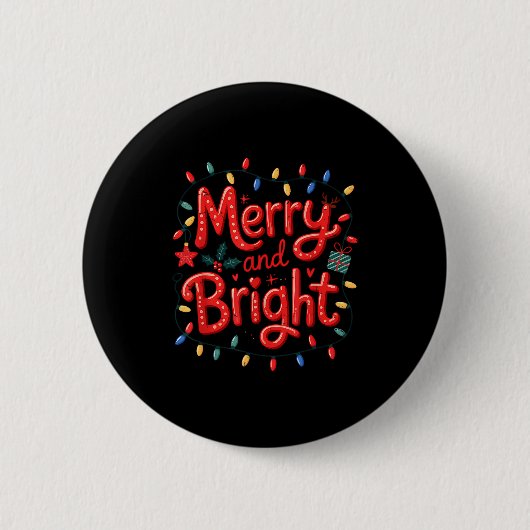 Merry &amp; Bright Moody &amp; Uptight Matching Co Ronde Button 5,7 Cm (Voorkant)