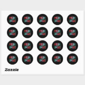 Merry & Bright Moody & Uptight Matching Co Ronde Sticker (Vel)