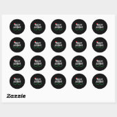 Merry & Bright Moody & Uptight Matching Co Ronde Sticker (Vel)