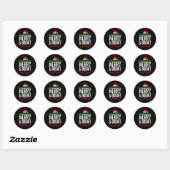 Merry & Bright Moody & Uptight Matching Co Ronde Sticker (Vel)
