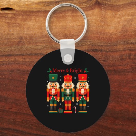 Merry & Bright Nutcracker Christmas Ballet Dan Sleutelhanger (Voorkant)