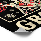 Merry &amp; Bruidegom Bruid Skeleton Kerst Bachelo Poster (Hoek)