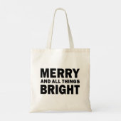 Merry and All Things Bright | Kersttas Tote Bag (Achterkant)