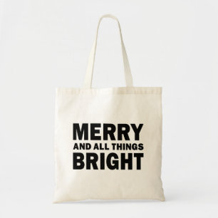Merry and All Things Bright Kersttas Tote Bag