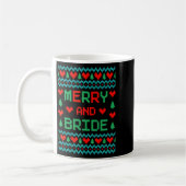 Merry And Bride Bachelorette Party Lelijk Kerstfee Koffiemok (Links)