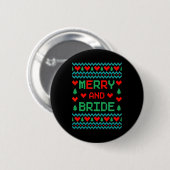 Merry And Bride Bachelorette Party Lelijk Kerstfee Ronde Button 5,7 Cm (Voorkant /achterkant)