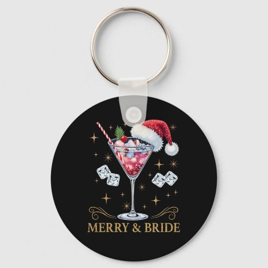 Merry And Bride Bachelorette Party Staartdrank Ker Sleutelhanger (Voorkant)