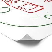 Merry and Bride Christmas Bachelorette Poster (Hoek)