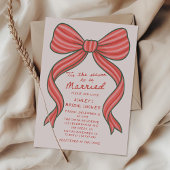 Merry and Bride Hand Drawn Christmas Bridal Shower Kaart