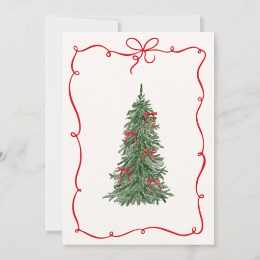 Merry and Bride Whimsical Holiday Bridal Shower Kaart (Achterkant)