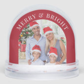 Merry And Bright Arch Photos Christmas Sneeuwbol (Voorkant)