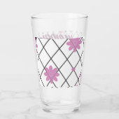 Merry and Bright Bloemenglas Cup Glas (Achterkant)