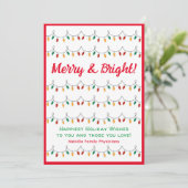 Merry and Bright Business Holiday Kaart (Staand voorkant)