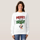 Merry and Bright Christmas Holiday Sweatshirt (Voorkant volledig)