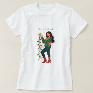 Merry and Bright Christmas Lights Shirt