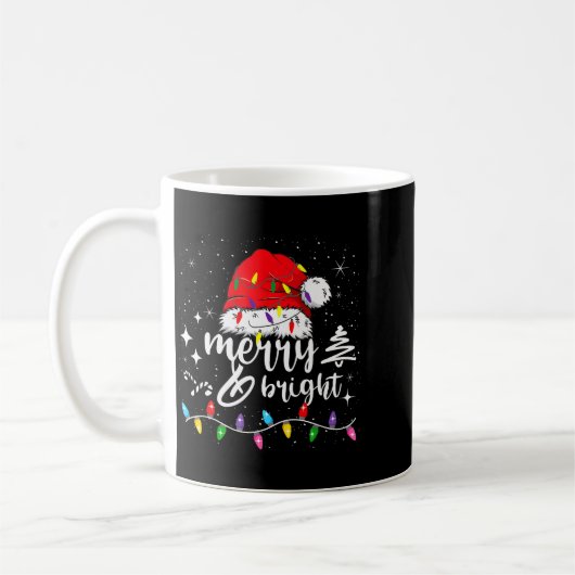 Merry And Bright Christmas Lights Xmas For Men Wom Koffiemok (Links)