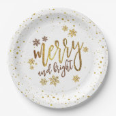 Merry and Bright Christmas Party Paper Bord (Voorkant)