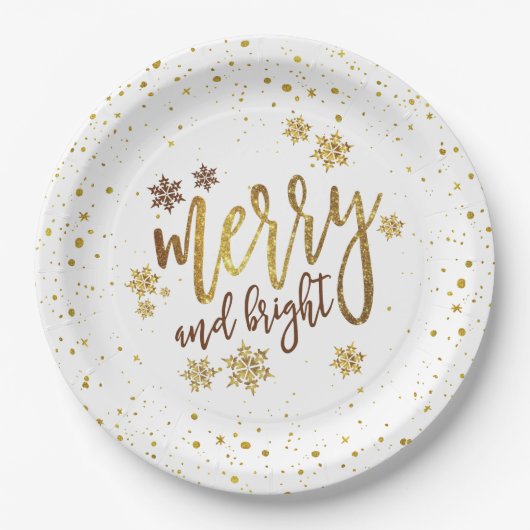 Merry and Bright Christmas Party Paper Bord (Voorkant)