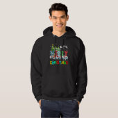 Merry and Bright Christmas Tree Christmas Lights M Hoodie (Voorkant volledig)