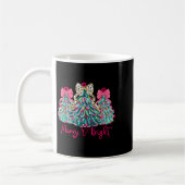 Merry And Bright Christmas Tree Coquette  Koffiemok (Links)