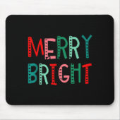 Merry And Bright Christmas Women Girls Kids Toddle Muismat (Voorkant)