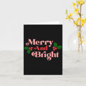 Merry And Bright Clic Holiday Tygraphy Toddler  Kaart (Gele Bloem)