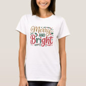 Merry and Bright - Custom Family Christmas T-shirt (Voorkant)